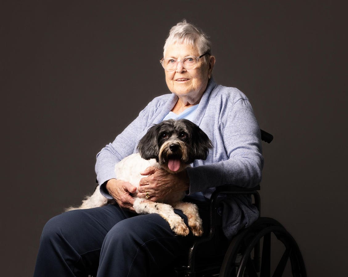 Uplifting Photo Shoot at Senior Living Center with Shelter Dogs