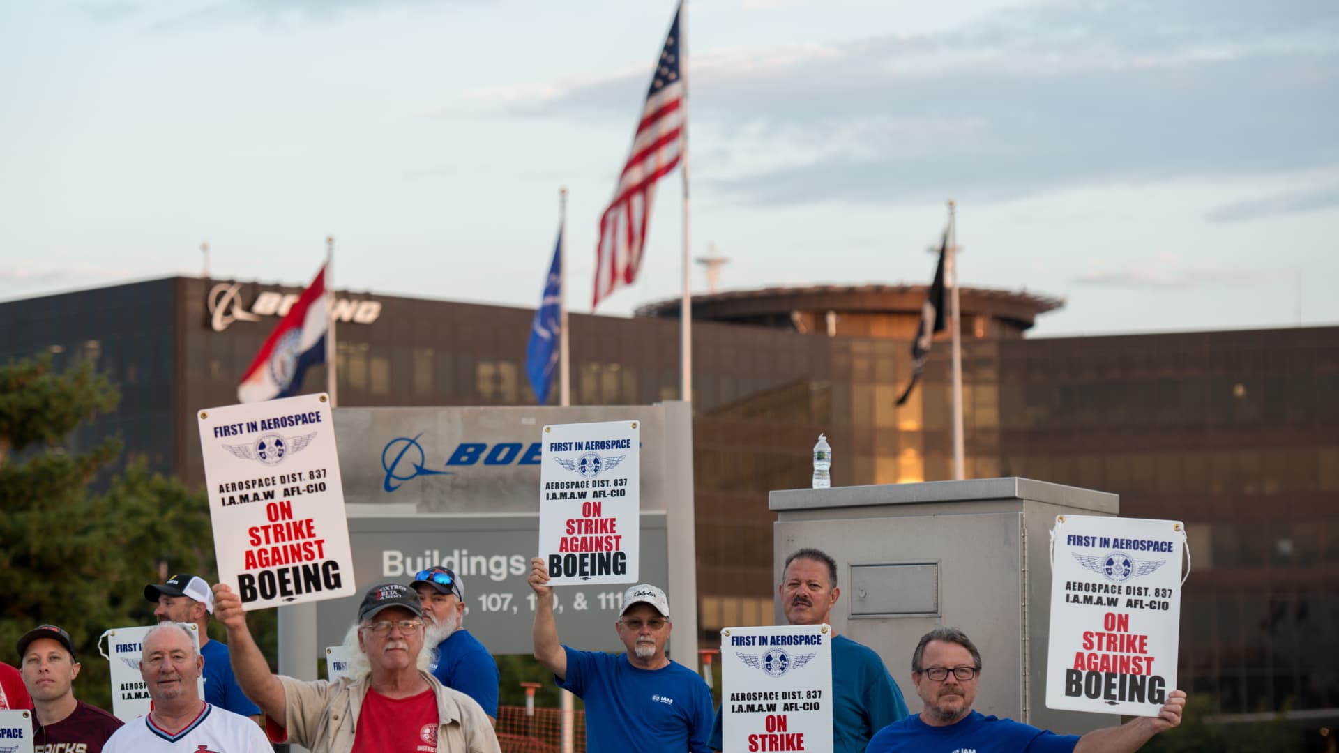 Boeing defense workers go on strike after rejecting contract