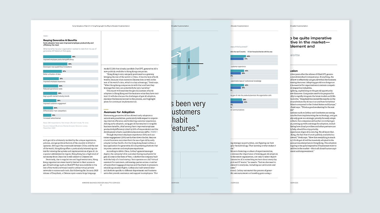 Early Adopters of Gen AI in Hong Kong Light the Way to Broader Implementation