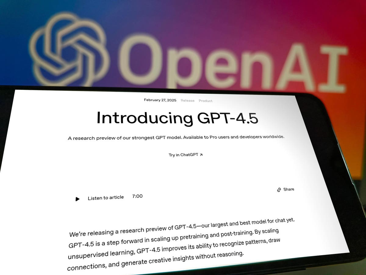 Open AI’s GPT-4.5 Drops