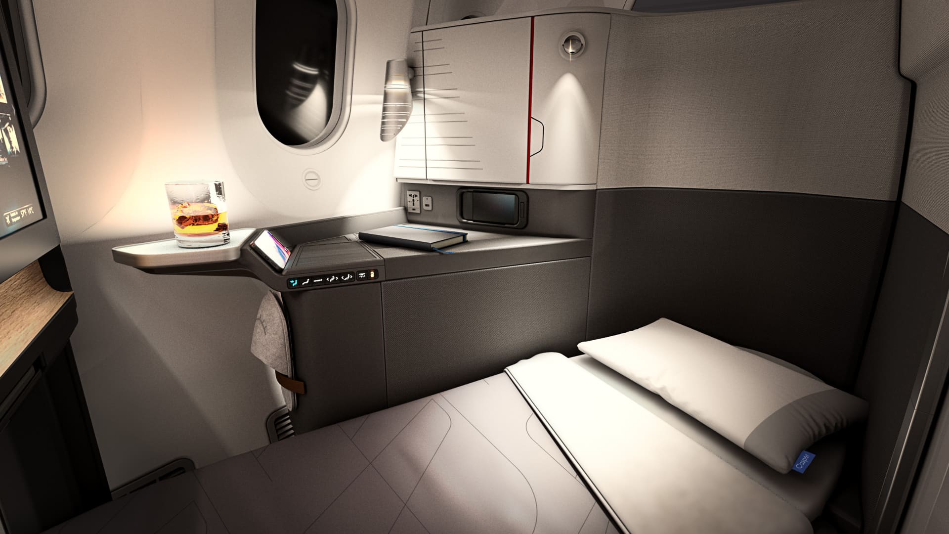 American Airlines Unveils New Suites With Sliding Doors American Airlines Unveils New Suites With Sliding Doors